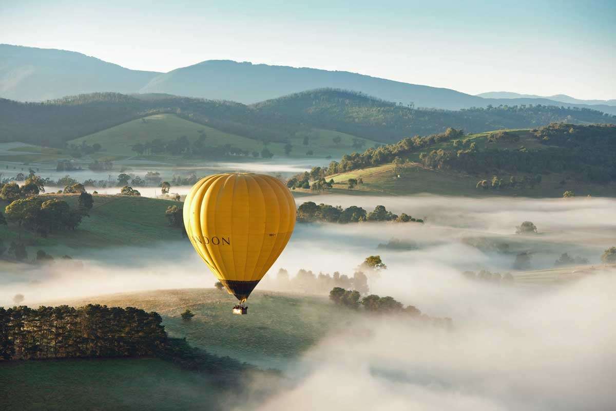 Hot Air Balloon Ride In Yarra Valley Image
