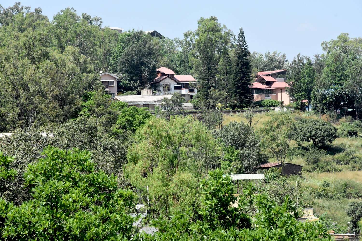 Distant view of the resort 