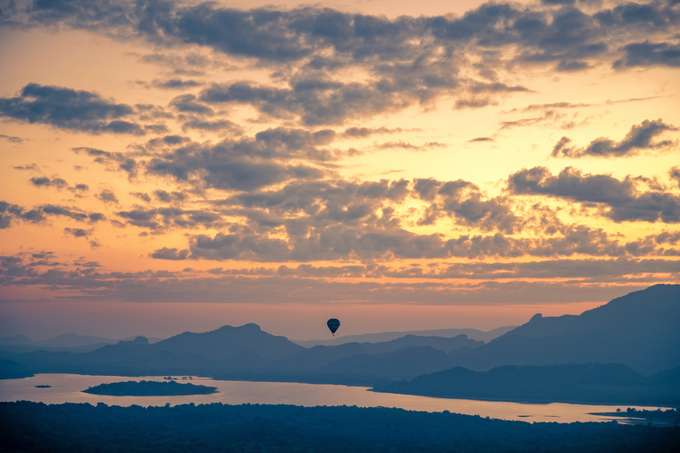 Hot Air Ballooning at Kandalama Lake in Sri lanka