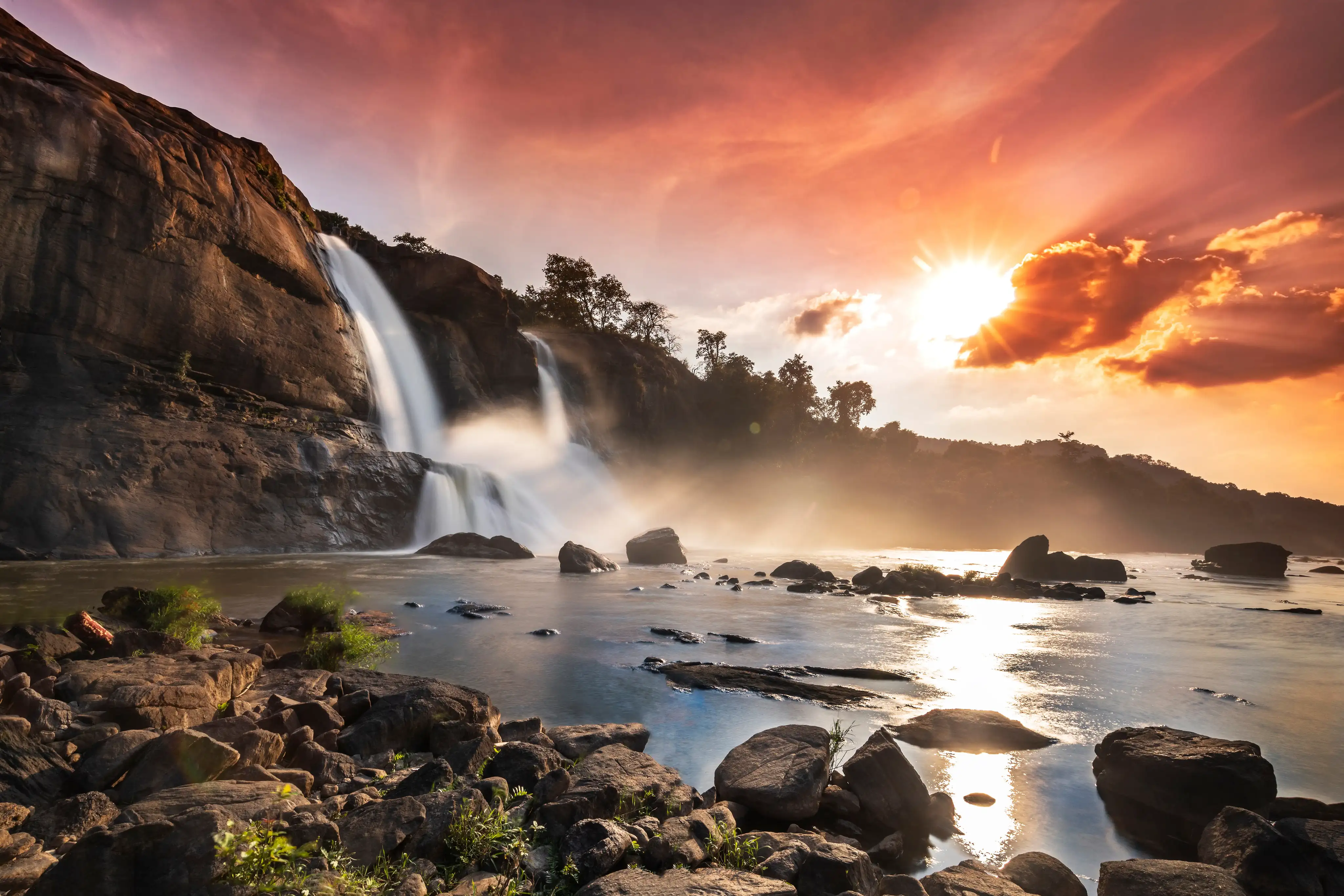 Powerful Cascade of Athirappilly