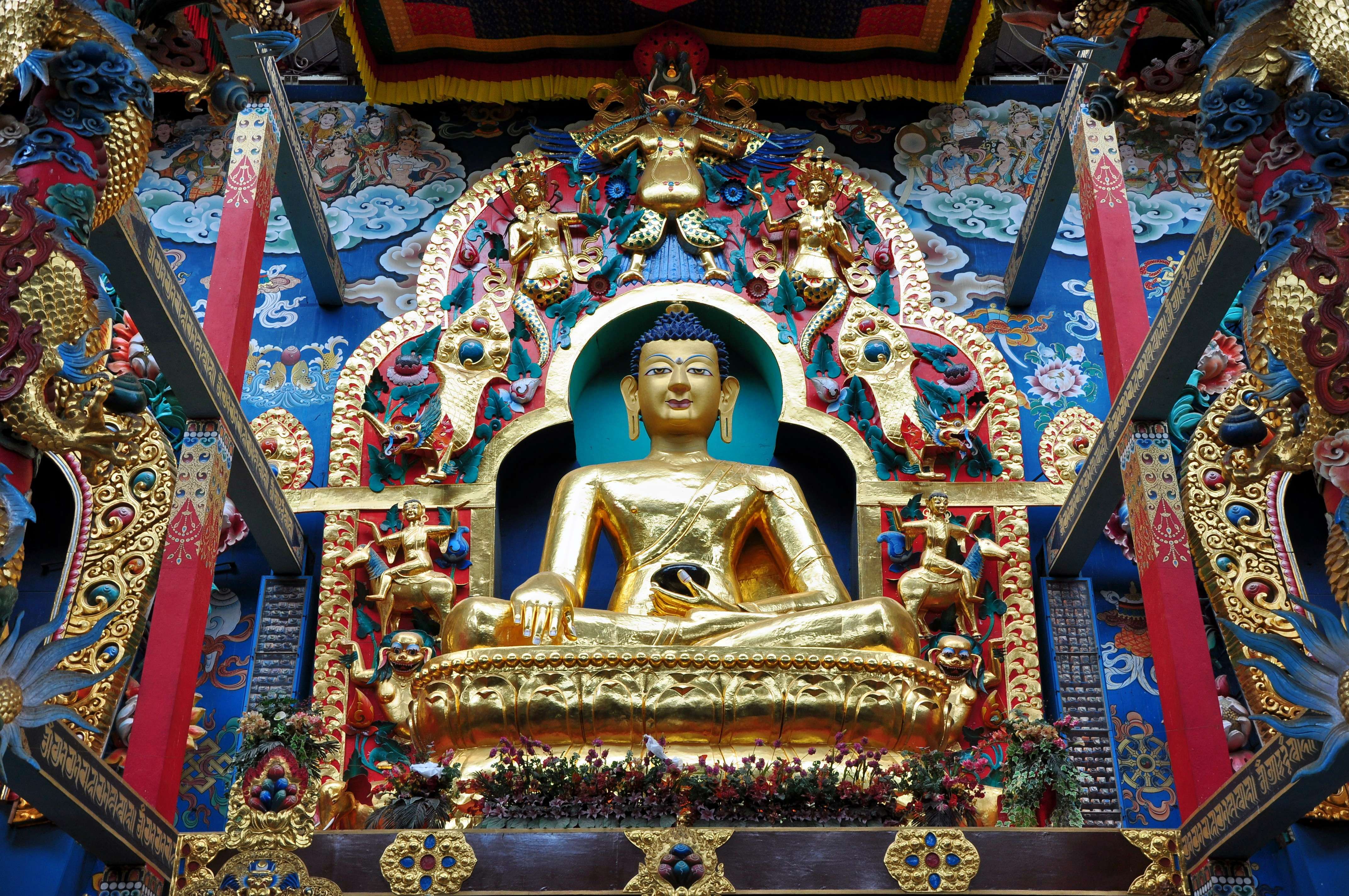 Offer your prayers at the golden temple monastery