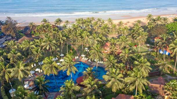 Aerial view of the resort